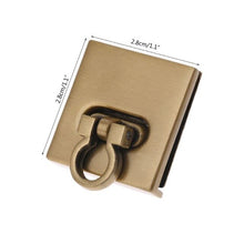 Load image into Gallery viewer, Metal Lock Round Rectangle Bag Case Buckle Clasp For Handbags Shoulder Bags Purse Tote Accessories DIY Craft With diamond