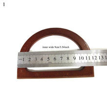 Load image into Gallery viewer, Round Wooden Bag Handles Fashion Handle For Handmade Handbag DIY Tote Purse Frame Replacement DIY Handle Accessories For Bags