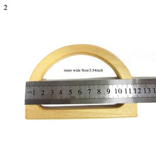 Load image into Gallery viewer, Round Wooden Bag Handles Fashion Handle For Handmade Handbag DIY Tote Purse Frame Replacement DIY Handle Accessories For Bags