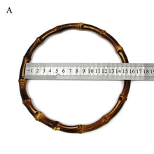 Load image into Gallery viewer, Round Wooden Bag Handles Fashion Handle For Handmade Handbag DIY Tote Purse Frame Replacement DIY Handle Accessories For Bags