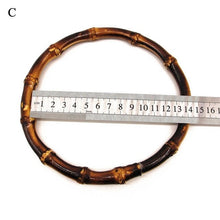 Load image into Gallery viewer, Round Wooden Bag Handles Fashion Handle For Handmade Handbag DIY Tote Purse Frame Replacement DIY Handle Accessories For Bags