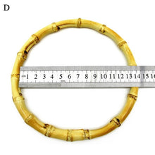 Load image into Gallery viewer, Round Wooden Bag Handles Fashion Handle For Handmade Handbag DIY Tote Purse Frame Replacement DIY Handle Accessories For Bags