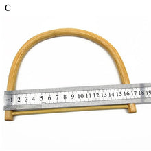 Load image into Gallery viewer, Round Wooden Bag Handles Fashion Handle For Handmade Handbag DIY Tote Purse Frame Replacement DIY Handle Accessories For Bags