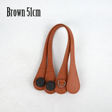 Load image into Gallery viewer, New 51cm 86cm Slim Handles Edge Painting D Buckle Teardrop End Faux Leather Handles for OBag Chain Pendant for EVA O Bag Body