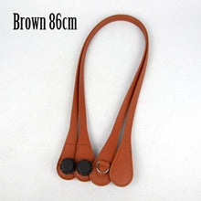 Load image into Gallery viewer, New 51cm 86cm Slim Handles Edge Painting D Buckle Teardrop End Faux Leather Handles for OBag Chain Pendant for EVA O Bag Body