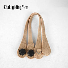 Load image into Gallery viewer, New 51cm 86cm Slim Handles Edge Painting D Buckle Teardrop End Faux Leather Handles for OBag Chain Pendant for EVA O Bag Body