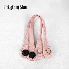 Load image into Gallery viewer, New 51cm 86cm Slim Handles Edge Painting D Buckle Teardrop End Faux Leather Handles for OBag Chain Pendant for EVA O Bag Body
