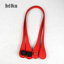 Load image into Gallery viewer, New 51cm 86cm Slim Handles Edge Painting D Buckle Teardrop End Faux Leather Handles for OBag Chain Pendant for EVA O Bag Body
