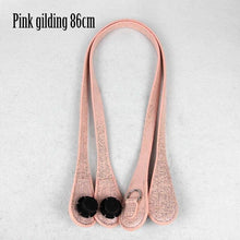 Load image into Gallery viewer, New 51cm 86cm Slim Handles Edge Painting D Buckle Teardrop End Faux Leather Handles for OBag Chain Pendant for EVA O Bag Body