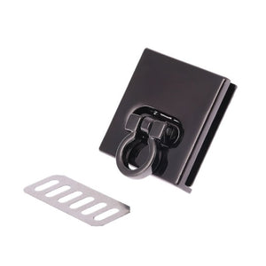 Metal Lock Round Rectangle Bag Case Buckle Clasp For Handbags Shoulder Bags Purse Tote Accessories DIY Craft With diamond