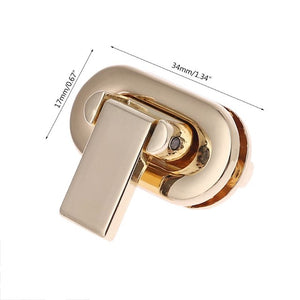 Metal Lock Round Rectangle Bag Case Buckle Clasp For Handbags Shoulder Bags Purse Tote Accessories DIY Craft With diamond