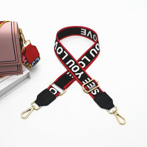 Rainbow Adjustable Bag Strap Handbag Belt Wide Shoulder Bag Strap Replacement Strap Accessory Bag Part Adjustable Belt For Bag