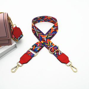 Rainbow Adjustable Bag Strap Handbag Belt Wide Shoulder Bag Strap Replacement Strap Accessory Bag Part Adjustable Belt For Bag