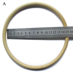 Round Wooden Bag Handles Fashion Handle For Handmade Handbag DIY Tote Purse Frame Replacement DIY Handle Accessories For Bags