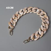 Load image into Gallery viewer, DIY New Fashion Woman Handbag Accessory Chain Black Pink Detachable Resin Blue Luxury Strap Women Clutch Shoulder Purse Chain
