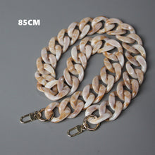 Load image into Gallery viewer, DIY New Fashion Woman Handbag Accessory Chain Black Pink Detachable Resin Blue Luxury Strap Women Clutch Shoulder Purse Chain
