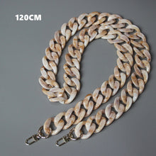 Load image into Gallery viewer, DIY New Fashion Woman Handbag Accessory Chain Black Pink Detachable Resin Blue Luxury Strap Women Clutch Shoulder Purse Chain
