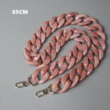 Load image into Gallery viewer, DIY New Fashion Woman Handbag Accessory Chain Black Pink Detachable Resin Blue Luxury Strap Women Clutch Shoulder Purse Chain
