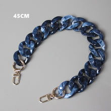 Load image into Gallery viewer, DIY New Fashion Woman Handbag Accessory Chain Black Pink Detachable Resin Blue Luxury Strap Women Clutch Shoulder Purse Chain
