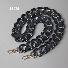 Load image into Gallery viewer, DIY New Fashion Woman Handbag Accessory Chain Black Pink Detachable Resin Blue Luxury Strap Women Clutch Shoulder Purse Chain
