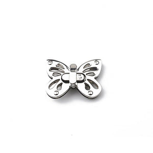 Butterfly Shaped Twist Turn Lock Metal Purse Lock Closure for DIY Handbag Shoulder Bag Purse