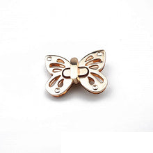 Load image into Gallery viewer, Butterfly Shaped Twist Turn Lock Metal Purse Lock Closure for DIY Handbag Shoulder Bag Purse
