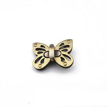 Load image into Gallery viewer, Butterfly Shaped Twist Turn Lock Metal Purse Lock Closure for DIY Handbag Shoulder Bag Purse
