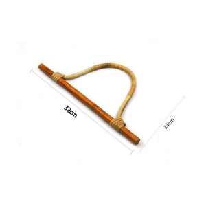 1Pc D / Round shape Bamboo Handle for Handmade Handbag DIY Tote Purse Frame Making Bag Hanger