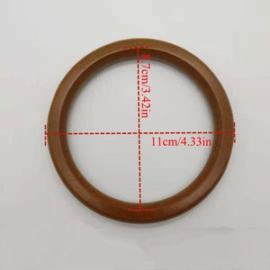 Round Wooden Bag Handles Fashion Handle For Handmade Handbag DIY Tote Purse Frame Replacement DIY Handle Accessories For Bags