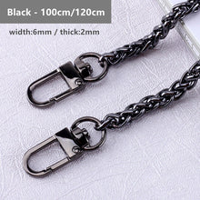 Load image into Gallery viewer, 120cm/100cm Metal Purse Chain Strap Handle Replacement Chain Handbag Shoulder Bag Chain Accessories Gold/Silver/Black
