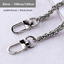 Load image into Gallery viewer, 120cm/100cm Metal Purse Chain Strap Handle Replacement Chain Handbag Shoulder Bag Chain Accessories Gold/Silver/Black
