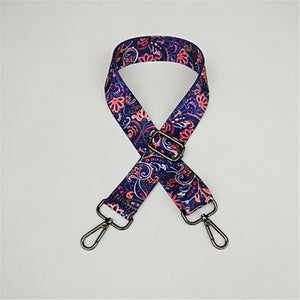 Colorful Bag Strap Belt Flower Replacement Wide Straps for Crossbody Women Bag Accessories Handle Nylon Shoulder Strap Bag W219