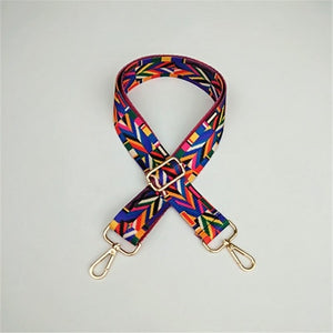 Colorful Bag Strap Belt Flower Replacement Wide Straps for Crossbody Women Bag Accessories Handle Nylon Shoulder Strap Bag W219