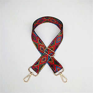 Colorful Bag Strap Belt Flower Replacement Wide Straps for Crossbody Women Bag Accessories Handle Nylon Shoulder Strap Bag W219