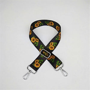 Colorful Bag Strap Belt Flower Replacement Wide Straps for Crossbody Women Bag Accessories Handle Nylon Shoulder Strap Bag W219