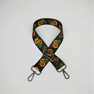 Colorful Bag Strap Belt Flower Replacement Wide Straps for Crossbody Women Bag Accessories Handle Nylon Shoulder Strap Bag W219