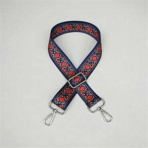 Colorful Bag Strap Belt Flower Replacement Wide Straps for Crossbody Women Bag Accessories Handle Nylon Shoulder Strap Bag W219