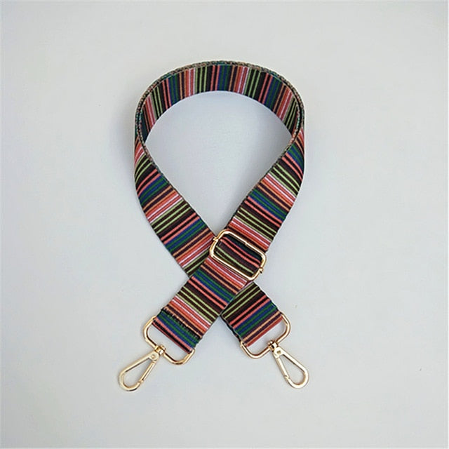 Colorful Bag Strap Belt Flower Replacement Wide Straps for Crossbody Women Bag Accessories Handle Nylon Shoulder Strap Bag W219