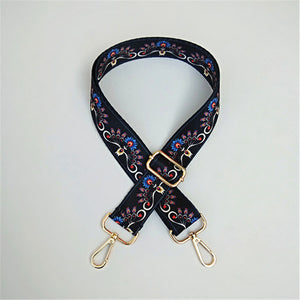 Colorful Bag Strap Belt Flower Replacement Wide Straps for Crossbody Women Bag Accessories Handle Nylon Shoulder Strap Bag W219