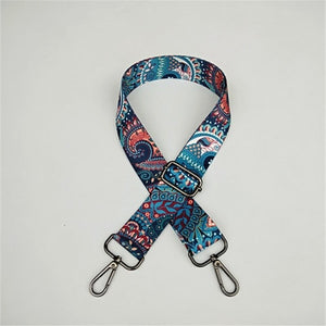 Colorful Bag Strap Belt Flower Replacement Wide Straps for Crossbody Women Bag Accessories Handle Nylon Shoulder Strap Bag W219