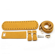 Load image into Gallery viewer, 5 Pcs/Set Artificial Leather Shoulder Bag Replacement Sewing Accessories for DIY Hand-Woven Crocheting Handbag Projects Making
