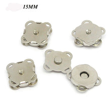Load image into Gallery viewer, 5PCS Magnetic Purse Quincunx Snaps For Clasps Closure Sewing Button Wallet Bags Handbag Buckle Bag Accessories 15/19mm
