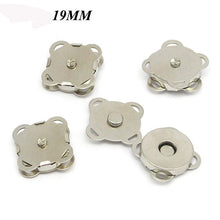Load image into Gallery viewer, 5PCS Magnetic Purse Quincunx Snaps For Clasps Closure Sewing Button Wallet Bags Handbag Buckle Bag Accessories 15/19mm
