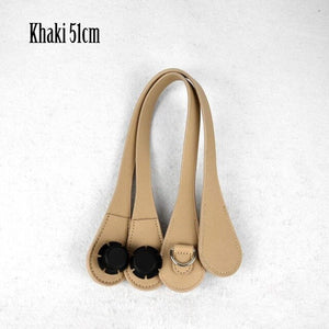 New 51cm 86cm Slim Handles Edge Painting D Buckle Teardrop End Faux Leather Handles for OBag Chain Pendant for EVA O Bag Body