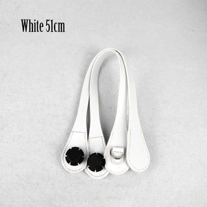 New 51cm 86cm Slim Handles Edge Painting D Buckle Teardrop End Faux Leather Handles for OBag Chain Pendant for EVA O Bag Body