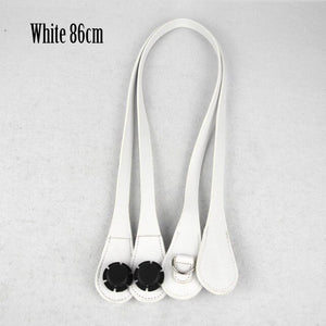 New 51cm 86cm Slim Handles Edge Painting D Buckle Teardrop End Faux Leather Handles for OBag Chain Pendant for EVA O Bag Body