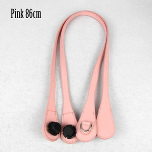 New 51cm 86cm Slim Handles Edge Painting D Buckle Teardrop End Faux Leather Handles for OBag Chain Pendant for EVA O Bag Body