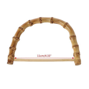 1Pc D / Round shape Bamboo Handle for Handmade Handbag DIY Tote Purse Frame Making Bag Hanger